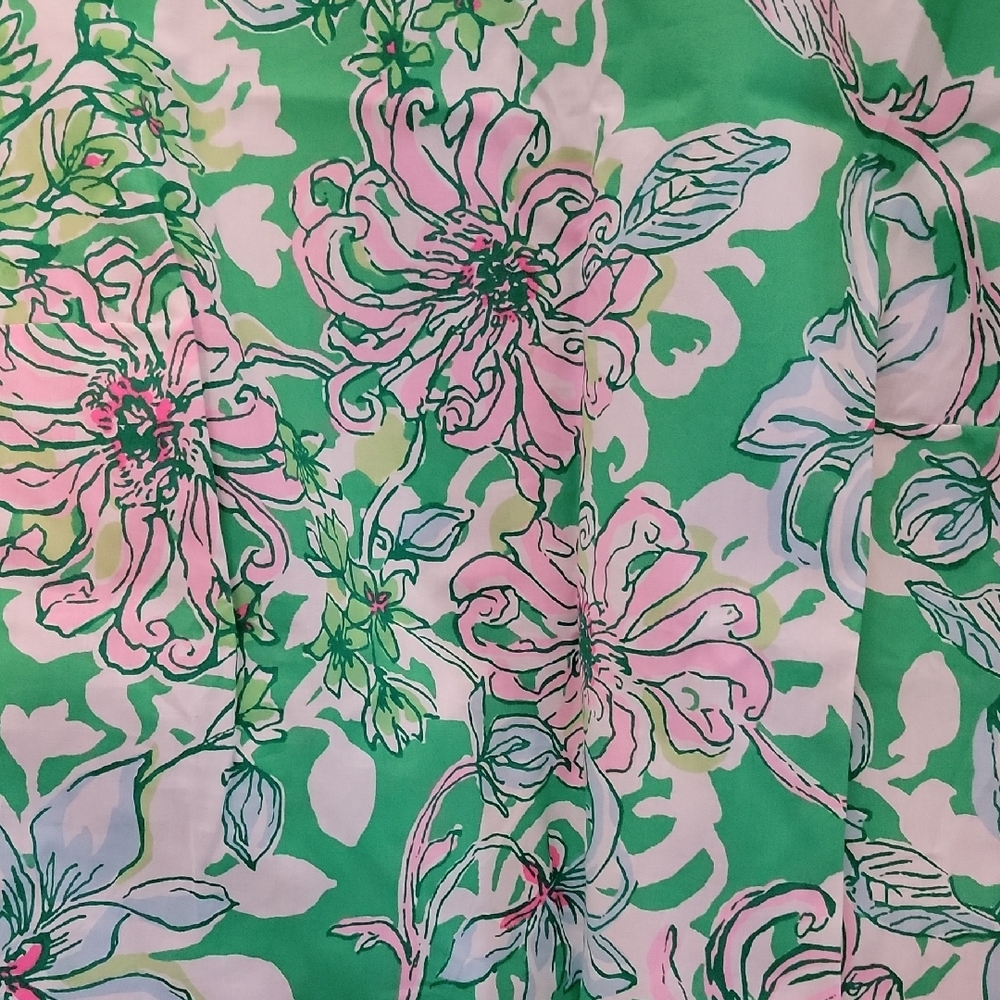 Lilly Pulitzer Vibrant Green and Pink Floral Top - Picture 5 of 12